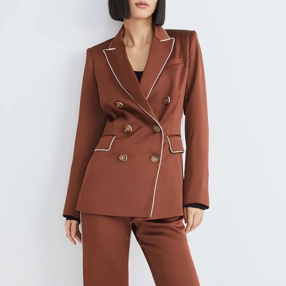 NWT VERONICA BEARD ROCHE SATIN DICKEY JACKET - Picture 3 of 7
